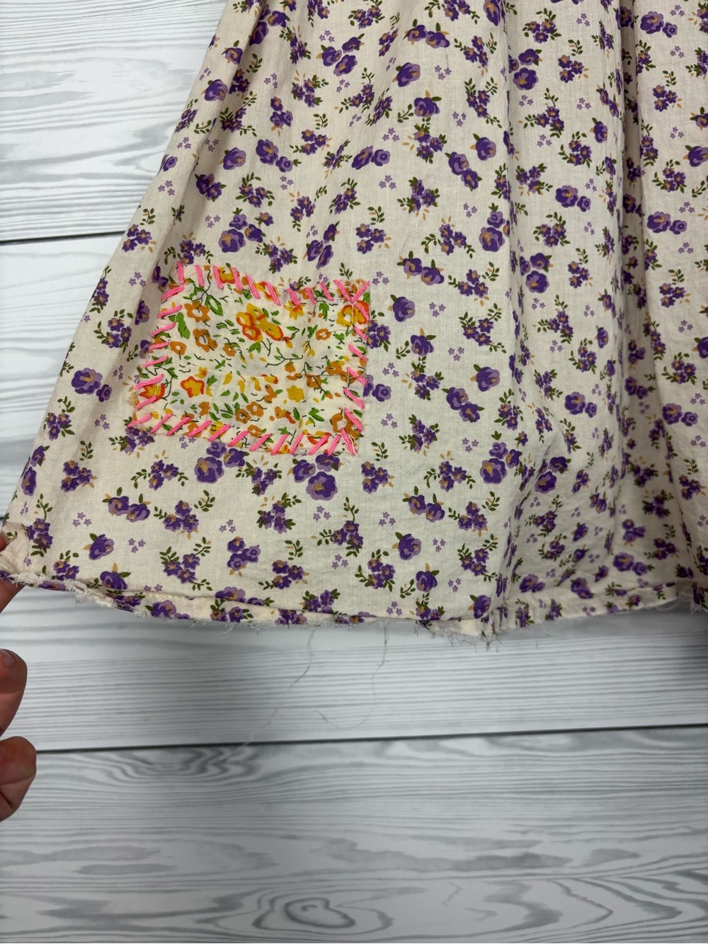 Natural Life floral boho patchwork mini dress size small - Picture 4 of 16